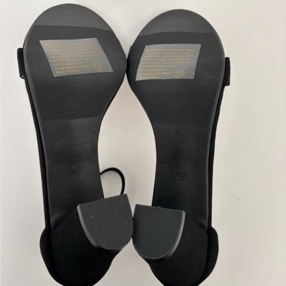 Fashion Nova Heel Hannah 10 Block Sandal Strap Zip Back Fairy Festival Coquette - Picture 8 of 12